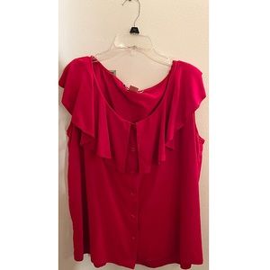 The Limited ||  Red Button Up Tank Tol